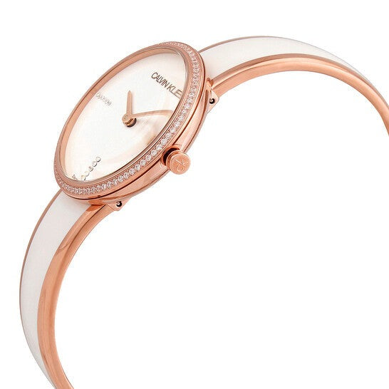  Shop Authentic Calvin Klein Seduce Seduction White Dial Two Tone Steel Strap Watch for Women - K4E2NX1T - Luxxuri