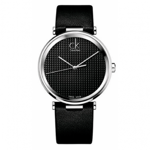  Shop Authentic Calvin Klein Sight Black Dial Black Leather Strap Watch for Men - K1S21102 - Luxxuri