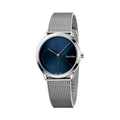  Shop Authentic Calvin Klein Minimal Blue Dial Silver Mesh Bracelet Watch for Women - K3M2212N - Luxxuri