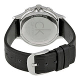  Shop Authentic Calvin Klein Skirt Chronograph Black Dial Black Leather Strap Watch for Men - K2U291C1 - Luxxuri