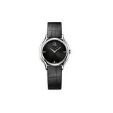  Shop Authentic Calvin Klein Skirt Black Dial Black Leather Strap Watch for Women - K2U231CS - Luxxuri