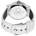  Shop Authentic Calvin Klein Skirt White Dial White Leather Strap Watch for Women - K2U231K6 - Luxxuri