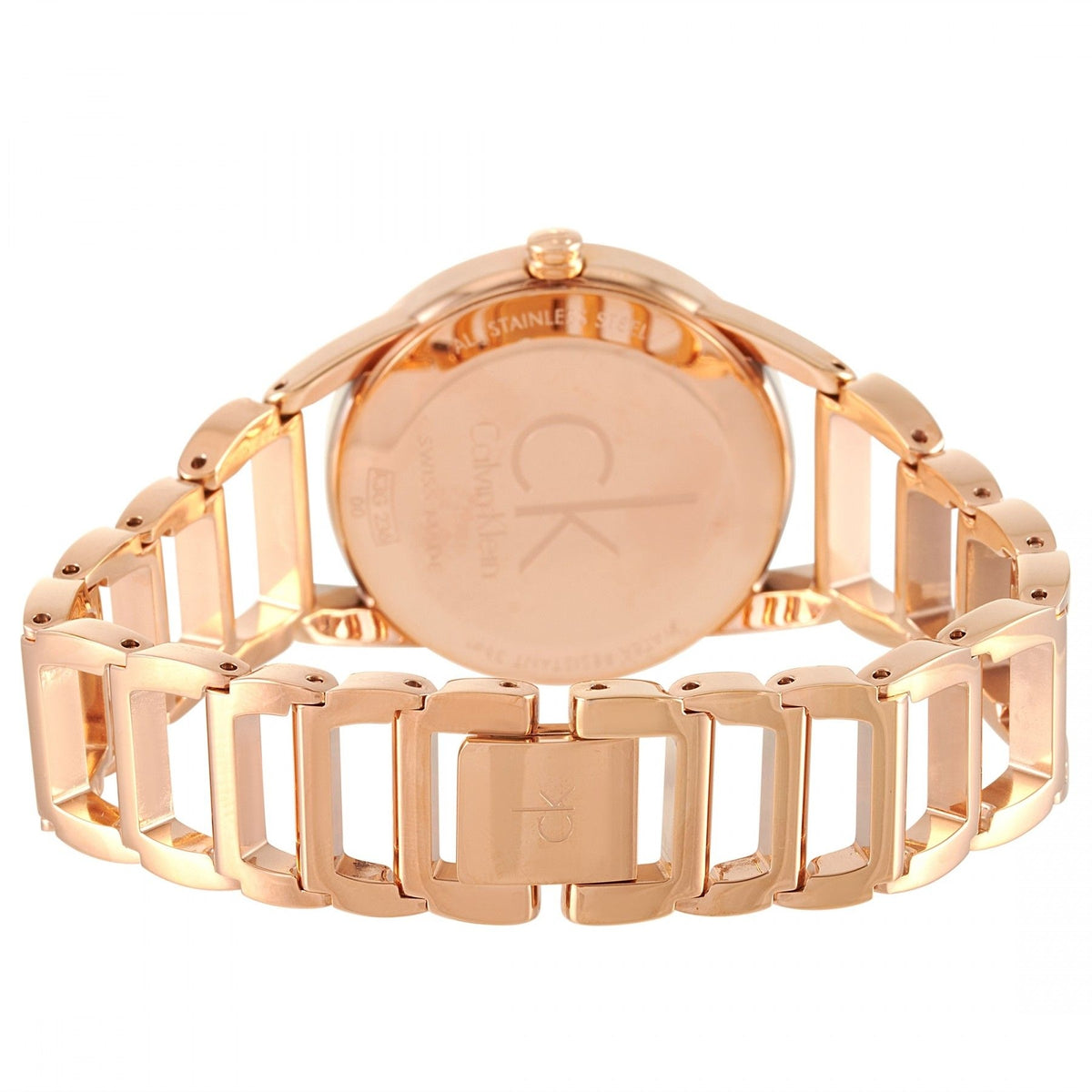  Shop Authentic Calvin Klein Stately White Dial Rose Gold Steel Strap Watch for Women - K3G23626 - Luxxuri