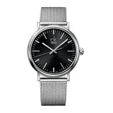  Shop Authentic Calvin Klein Surround Black Dial Silver Mesh Bracelet Watch for Men - K3W21121 - Luxxuri