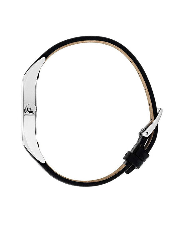  Shop Authentic Calvin Klein Rebel Black Grey Dial Black Leather Strap Watch for Women - K8P231C1 - Luxxuri