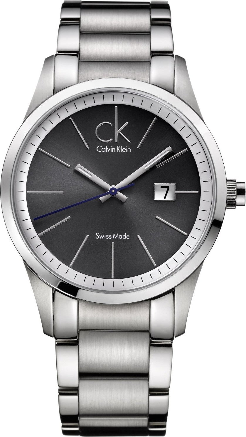  Shop Authentic Calvin Klein Bold Black Dial Silver Steel Strap Watch for Men - K2246107 - Luxxuri