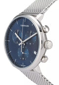  Shop Authentic Calvin Klein High Noon Chronograph Blue Dial Silver Mesh Bracelet Watch for Men - K8M2712N - Luxxuri