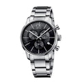  Shop Authentic Calvin Klein City Chronograph Black Dial Silver Steel Strap Watch for Men - K2G27143 - Luxxuri