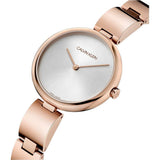  Shop Authentic Calvin Klein Wavy White Dial Rose Gold Steel Strap Watch for Women - K9U23646 - Luxxuri