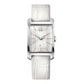  Shop Authentic Calvin Klein Window White Dial White Leather Strap Watch for Women - K2M23120 - Luxxuri