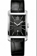  Shop Authentic Calvin Klein Window Black Dial Black Leather Strap Watch for Men - K2M23107 - Luxxuri