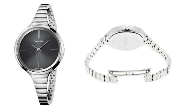  Shop Authentic Calvin Klein Lively Black Dial Silver Steel Strap Watch for Women - K4U23121 - Luxxuri