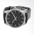  Shop Authentic Calvin Klein Infinity Automatic Black Dial Black Leather Strap Watch for Men - K5S341C1 - Luxxuri