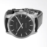  Shop Authentic Calvin Klein Infinity Automatic Black Dial Black Leather Strap Watch for Men - K5S341C1 - Luxxuri
