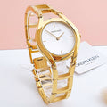  Shop Authentic Calvin Klein Class White Dial Gold Steel Strap Watch for Women - K6R23526 - Luxxuri