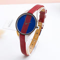  Shop Authentic Calvin Klein Rebel Blue Maroon Dial Maroon Leather Strap Watch for Women - K8P231UN - Luxxuri