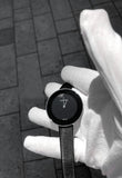  Shop Authentic Calvin Klein Chic Black Dial Black Leather Strap Watch for Women - K7N23CB1 - Luxxuri