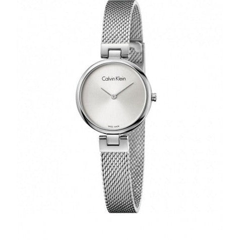  Shop Authentic Calvin Klein Authentic White Dial Silver Mesh Bracelet Watch for Women - K8G23126 - Luxxuri