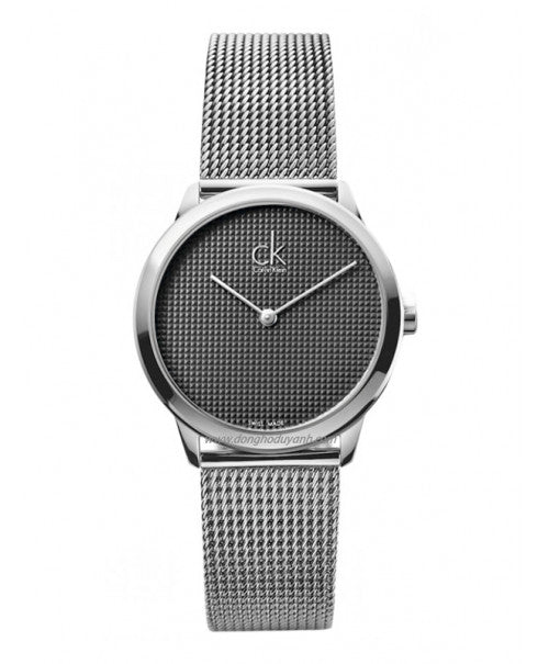  Shop Authentic Calvin Klein Minimal Grey Dial Silver Mesh Bracelet Watch for Women - K3M2212X - Luxxuri
