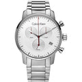  Shop Authentic Calvin Klein City Chronograph White Dial Silver Steel Strap Watch for Men - K2G271Z6 - Luxxuri