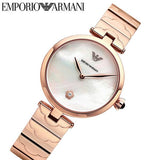  Shop Authentic Emporio Armani Mother of Pearl Dial Rose Gold Steel Strap Watch For Women - AR11236 - Luxxuri