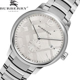  Shop Authentic Burberry The Classic Silver Dial Silver Steel Strap Watch for Men - BU10004 - Luxxuri