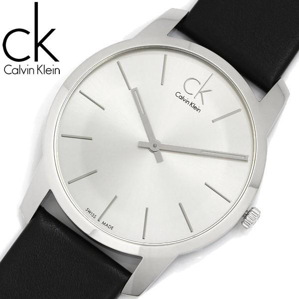  Shop Authentic Calvin Klein City White Dial Black Leather Strap Watch For Men - K2G211C6 - Luxxuri