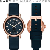  Shop Authentic Marc Jacobs Baker Navy Blue Dial Blue Leather Strap Watch for Women - MBM1331 - Luxxuri