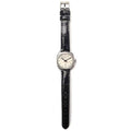  Shop Authentic Gucci GG2570 Diamonds Silver Dial Black Leather Strap Watch For Women - YA142507 - Luxxuri