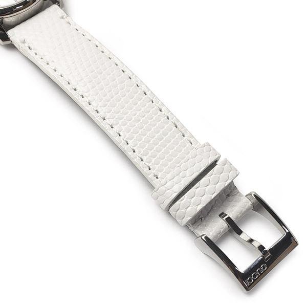  Shop Authentic Gucci G-Timeless Mother of Pearl White Dial White Leather Strap Watch For Women - YA126597 - Luxxuri