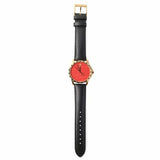  Shop Authentic Gucci G Timeless Coral Red Dial Black Leather Strap Watch For Men - YA126464 - Luxxuri