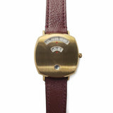  Shop Authentic Gucci Grip Quartz Yellow Gold Dial Maroon Leather Strap Watch For Women - YA157405 - Luxxuri