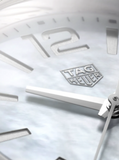  Shop Authentic Tag Heuer Formula 1 Quartz Mother of Pearl White Dial Silver Steel Strap Watch for Women - WBJ1418.BA0664 - Luxxuri
