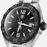  Shop Authentic Tag Heuer Formula 1 Quartz Black Dial Silver Steel Strap Watch for Men - WAZ1110.BA0875 - Luxxuri