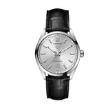  Shop Authentic Tag Heuer Carrera Date Silver Dial Black Leather Strap Watch for Men - WBN2111.FC6505 - Luxxuri