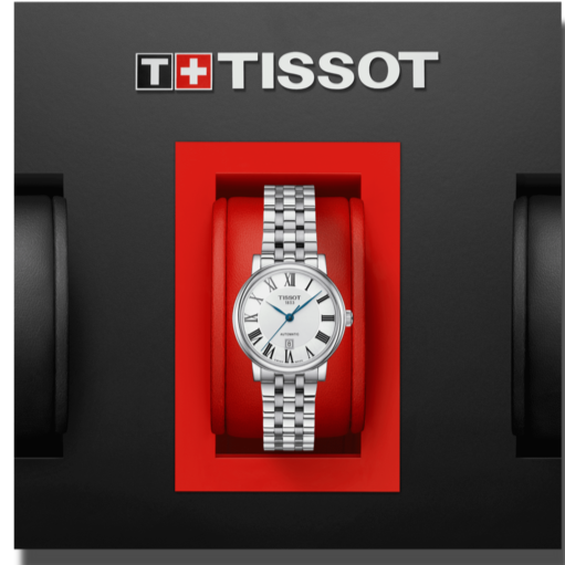  Shop Authentic Tissot T Classic Carson Premium Automatic Lady Silver Dial Silver Steel Strap Watch for Women - T122.207.11.033.00 - Luxxuri