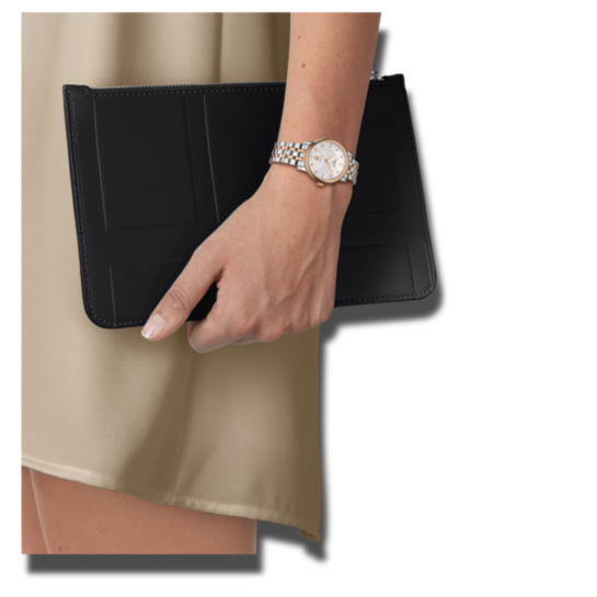  Shop Authentic Tissot T Classic Carson Premium White Dial Two Tone Steel Strap Watch for Women - T122.207.22.031.00 - Luxxuri