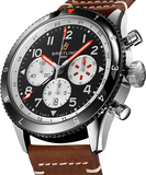  Shop Authentic Breitling Super Avi B04 Chronograph GMT 46 Mosquito Black Dial Brown Leather Strap Watch for Men - YB04451A1B1X1 - Luxxuri
