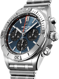  Shop Authentic Breitling Chronomat B01 42mm Blue Dial Silver Steel Strap Watch for Men - AB0134101C1A1 - Luxxuri