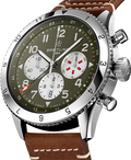  Shop Authentic Breitling Super Avi B04 Chronograph GMT 46 Curtiss Warhawk Green Dial Brown Leather Strap Watch for Men - AB04452A1L1X1 - Luxxuri