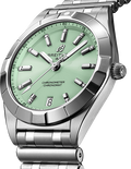  Shop Authentic Breitling Chronomat 32 Diamonds Green Dial Silver Steel Strap Watch for Women - A77310101L1A1 - Luxxuri