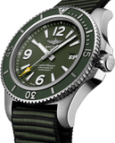  Shop Authentic Breitling Superocean Automatic 44mm Outerknown Green Dial Green Nylon Strap Watch for Men - A17367A11L1W1 - Luxxuri