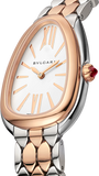 Shop Authentic Bvlgari Serpenti Seduttori White Dial Two Tone Steel Strap Watch for Women - SERPENTI103277 - Luxxuri