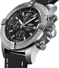  Shop Authentic Breitling Avenger Chronograph 45mm Black Dial Black Leather Strap Watch for Men - A13317101B1X1 - Luxxuri