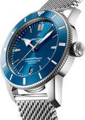  Shop Authentic Breitling Superocean Heritage B20 Automatic 44 Blue Dial Silver Mesh Bracelet Watch for Men - AB2030161C1A1 - Luxxuri