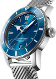  Shop Authentic Breitling Superocean Heritage B20 Automatic 44 Blue Dial Silver Mesh Bracelet Watch for Men - AB2030161C1A1 - Luxxuri
