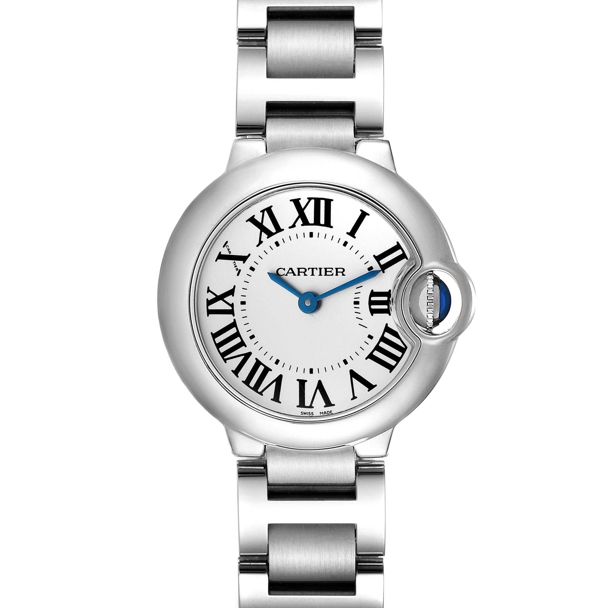  Shop Authentic Cartier Ballon Bleu De Cartier White Dial Silver Steel Strap Watch for Women - W69010Z4 - Luxxuri