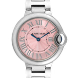  Shop Authentic Cartier Ballon Bleu De Cartier Pink Dial Silver Steel Strap Watch for Women - W6920041 - Luxxuri