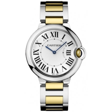  Shop Authentic Cartier Ballon Bleu Silver Dial Two Tone Steel Strap Watch for Unisex Watch - W69008Z3 - Luxxuri