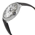  Shop Authentic Cartier Ballon Bleu de Cartier Silver Dial Black Leather Strap Watch for Men - WSBB0026 - Luxxuri